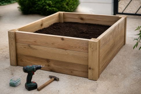Fabriquer une jardinière surélevée en bois facilement