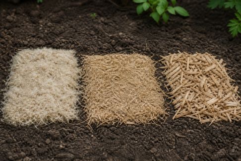Comparatif des feuilles de paillage : chanvre, lin ou miscanthus, quelle solution choisir ?