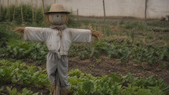 Fabriquer un épouvantail décoratif pour protéger son potager