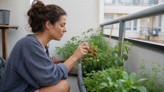 Dialogue avec une créatrice de potagers sur balcon