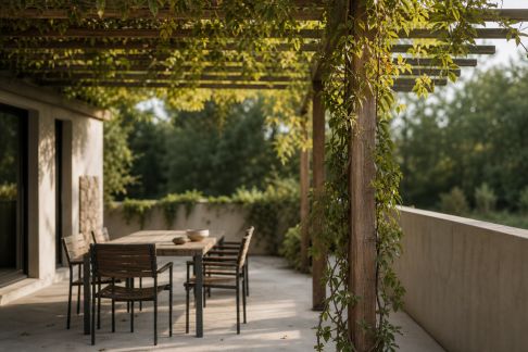 Créer une pergola végétalisée pour ombrager la terrasse